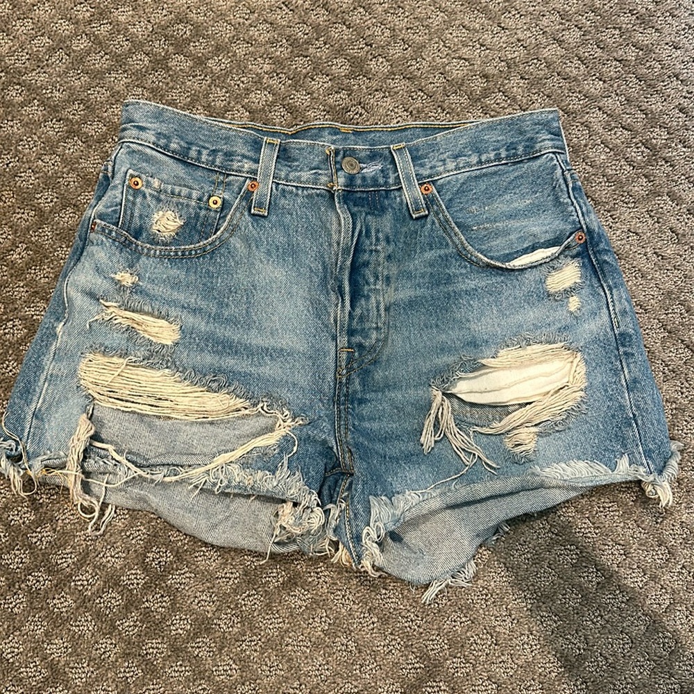 LEVIS - 501 high rise denim